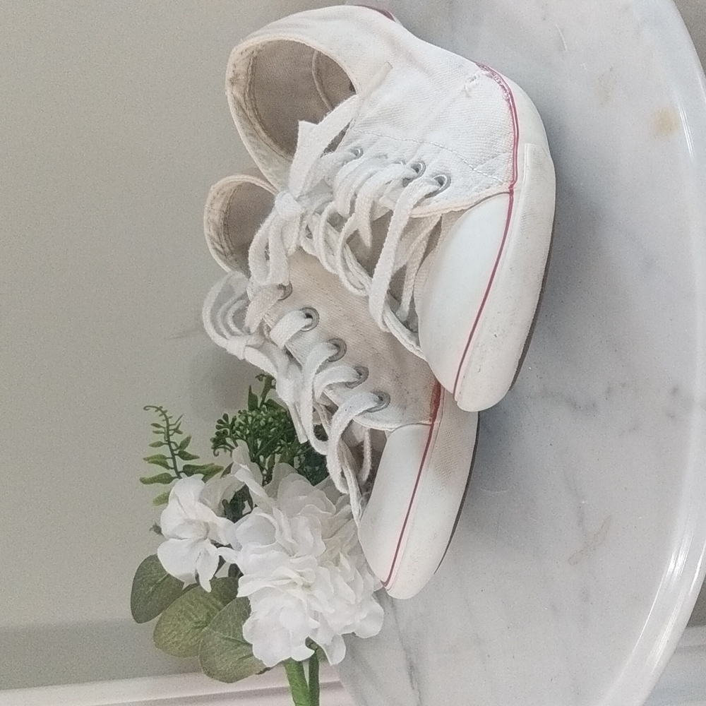 White Converse Flat Sneakers